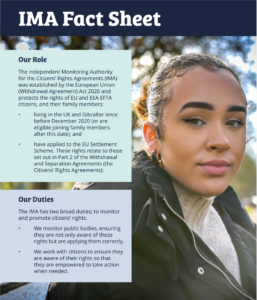 IMA Fact Sheet download